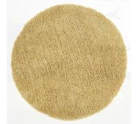 Hand Tufted Shimmer Shaggy Circle Rug Yellow