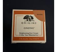 Origins GinZing Refreshing Eye Cream to Brighten & Depuff (Warm)- Brand New