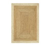 Origins Jute Border Natural White - 080X150