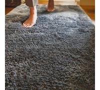 Origins My Lux Luxurious Shaggy Charcoal 67Cm X 150Cm Washable Rug