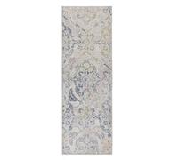 Origins My Washable Blue Grey and Off White Florence Rug 67 x 200cm - Multi - Origins Rugs - Wilko