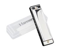 OriGlam 10 Holes Major Blues Harmonica, Key of C Harmonica For Kid and Adult Beginner with Hard Case Suitable For Blues, Folk, Jazz and Pop