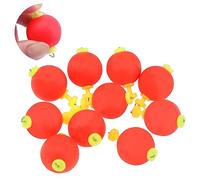 OriGlam 10pcs EVA Foam Fishing Floats Foam Fishing Bobbers, Fishing Bobbers Snap-On Push Button Round Floats, Bobbers Floats Foam Set Fishing Bobber