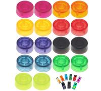 OriGlam 18pcs Guitar Effect Pedal Cap, Pedal Footswitch Topper Effect Foot Nail Effect, Pedal Knob Caps Pedal Protector Cap for Guitar Effect Accessories