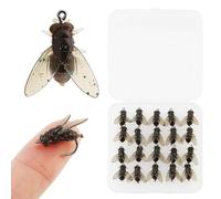 OriGlam 20pcs Fly Fishing Flies Kit, Dry Wet Flies for Fly Fishing, Trout Bait Lures Hook Kit for Trout Bass Salmon Panfish