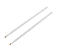 OriGlam 2Pcs 5A 40cm Drum Sticks, 5A Maple Wood Drumsticks, Non-Slip Drum Sticks, Wood Tip Maple Drumstick (White)