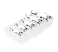OriGlam 5pcs Fishing Spoons Hard Metal Lure, Fishing Lures Metal Spoons Hard Baits, Metal Fishing Lures for Bass Walleye Trout (Silver)