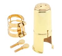OriGlam Alto Sax Saxophone Mouthpiece, Saxophone Mouthpiece Kit with Mouthpiece Cap and Metal Ligature, Mouthpiece Cap Ligature for Saxophone Accessories