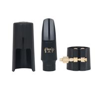 OriGlam Alto Saxophone Mouthpiece Kit, 3pcs Sax Mouthpiece Kit with Cap Cover and Leather Ligature for Saxophone Mouthpiece