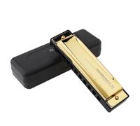 OriGlam Blues Harp Harmonica C Key, Diatonic 10 Holes 20 Tunes Harmonica Mouth Organ Key of C, Harmonica C for Beginner Kids Students Adult with Case and Cleaning Cloth