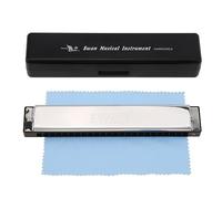 OriGlam Blues Professional Harmonica key of C, 24 Holes Blues Harp Mouth Organ Diatonic Harmonica with Case For Adults, professionals, beginners and students