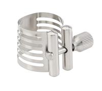 OriGlam Clarinet Ligature, Bb Clarinet Mouthpiece Ligature B Flat with Adjustable Screw, Stainless Steel Silver Clarinets Accessories for Mouthpiece Woodwinds Instrument