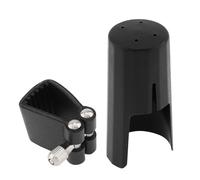 OriGlam Clarinet Mouthpiece Fastener Set, Leather Ligature and Plastic Cap for B Flat Clarinet