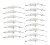 OriGlam Fishing Blanks Lures Kit Unpainted, Topwater Swimbait, Lure Blanks Unpainted Fishing Baits Floating Tackle, Minnow Bait DIY for Bass Salmon Trout (Blank 1)