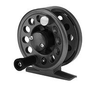 OriGlam Fly Fishing Reel, Fly Ice Spinning Reel, Powerful Lightweight Spinning for Freshwater Saltwater, 6.2cm (Black)