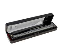 OriGlam Harmonica Key C, 24 Hole Professional Tremolo Harmonica with Hard Case and Cloth