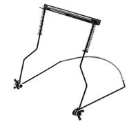OriGlam MIA_80M Harmonica Holder Harmonica Neck Holder Stand, Harmonica Mouth Organ Metal Frame Adjustable for 10 Hole Harmonica,Black