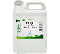 Origo Distilled Water - 100% Ultra Pure Water 5L | Advanced Purification Technology, Ultra Pure Water for Laboratory, Battery, Steam Iron, and General Everyday Use!