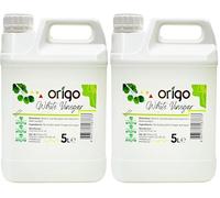 Origo White Vinegar 5L Premium Quality | 6% Extra Strength Food Grade for Cooking, Cleaning, Baking, Pickling, Weed Killer | Eco-Friendly, Natural & Multi-Purpose Vinegar (Pack of 2)