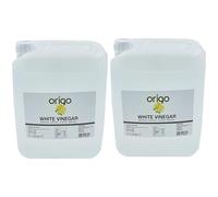 Origo White Vinegar for Cleaning, Pickling, Distilled White Vinegar - 10L Bottle with Fresh Lemon Scent | Ideal for Weed Killer, Household, Cooking & More Uses
