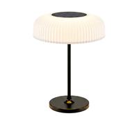 Orihome® Outdoor Solar Table Lamp, Cordless Patio & Deck Light, USB Rechargeable, IP44 Waterproof LED Lantern for Garden, Balcony, 4000mAh Battery, Stepless Dimming, Warm & Cool White
