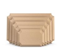 ORIISIN Rectangle Pottery Molds for Handbuilding Plates, 5 Pcs Pottery Forms, Pottery Molds for Clay, Ceramic Molds Slump Molds for Pottery, Ceramic Plate Pottery Forming Mold
