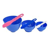 ORILAO 3Pcs Flexible Rubber Mixing Bowls,Dental Rubber Plastic Spatulas for Alginate and Plaster Materials
