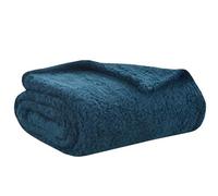 Orilautex Flannel Bed Blanket Queen - Soft, lightweight plush comfort of a luxurious microfibre blanket (Dark teal, 130x170CM)