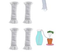 ORIMERC 200 feet 1/4 inch Self Watering Capillary Wick Cord Vacation Plant Sitter DIY Hydroponic Wicking Rope Seeds Start Planter Pot Automatic Potted Flower Passive Lazy Waterer String System Device