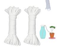 ORIMERC 60 feet 1/5 inch Self Watering Capillary Wick Cord Vacation Plant Sitter DIY Hydroponic Wicking Planter Pot Automatic Water System Device Potted Violet Auto Seedling Waterer Rope (5MM-60)