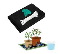 ORIMERC 97cm*80cm Plant Watering Capillary Matting for Plants & 9.5m Self Watering Wick Cord for Seed Trays Seedling Vacation Automatic Waterer Greenhouse Indoor Hydroponic Wicking Rope Matting