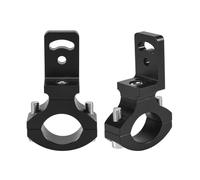 Orimommth 2PCS Universal Motorcycle Headlight Mount Brackets Motorcycle Headlight Mount Handlebar 22 25mm 7/8Inch Headlight Spotlight Holder Tube Clamp for Cafe Chopper