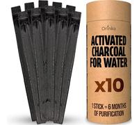 ORINKO® Charcoal Water Filter Sticks x10 - Natural Takesumi Activated Carbon for Water Purification - Sustainable Binchotan Bamboo Filter Kit for Pitchers & Tap Water