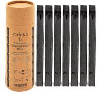 ORINKO® Charcoal Water Filter Sticks x7 - Natural Takesumi Activated Carbon for Water Purification - Sustainable Binchotan Bamboo Filter Kit for Pitchers & Tap Water