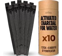 Orinko Organic Binchotan x10 | Takesumi Binchotan Activated Charcoal from Bamboo for Water Purification + E-Book | Leave Behind Bottled Water with our Activated Charcoal