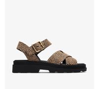 (Animal Print, UK 7) Ladies Clarks Buckle Fastening Sandals - Orinoco 3 Cross