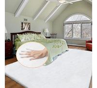 ORINOVA White Washable Faux Fur Area Rug 240x300cm Fluffy Boho Rectangle Rug for Living Room Bedroom Teen Room Home Decor