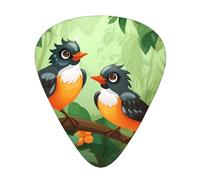 Oriole in Love Printed guitar picks - three thicknesses: thin, medium and thick, suitable for electric guitar, bass and ukulele.