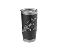 Oriole Line Art Birdwatcher Stainless Steel Insulated Tumbler