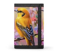 Orioles Birds Flowers Funny Slim Trifold Wallet for Men Front Pocket Purse with Credit Card Holder