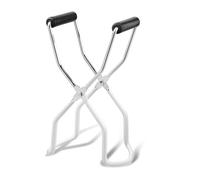 Orion 12" x 4.4" x 2.5" Chrome White Glass Jar Lifter