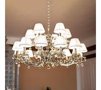 ORION 18-light chandelier Crystal Design, chrome