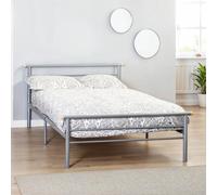 Seconique Orion 4Ft6 Double Bed Frame In Silver