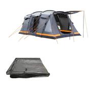 OLPRO Orion 6 Berth 5.5m x 2.4m Family Camping Tent with steel leg poles and 2 bedroom compartments 5000mm waterproofing