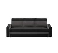 Orion A Modern Upholstered Sofa Bed With Storage Compact Pull Out Guest Bed Space Black Dark Grey