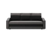 Orion A Modern Upholstered Sofa Bed With Storage Compact Pull Out Guest Bed Space Dark Grey Black