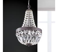 ORION Arila pendant light, crystal chains, Ø 25 cm