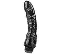 Orion Black Hammer 551872 Vibrator 22 cm and Ø 3-4 cm Black Soft and Bendy Lubricated Material Adjustable vibration power.