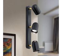 ORION Bradley wall light, three-bulb, pivotable