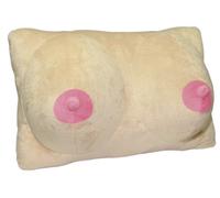 Breast-Shaped Plush Pillow